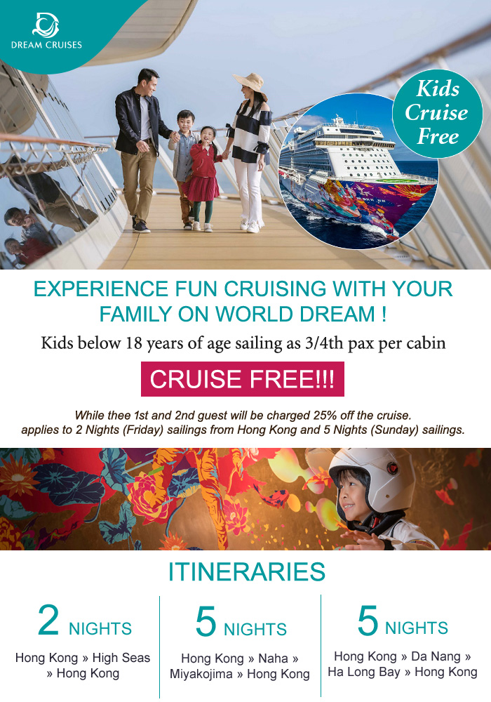 Experience Fun Cruising with your family on World Dream